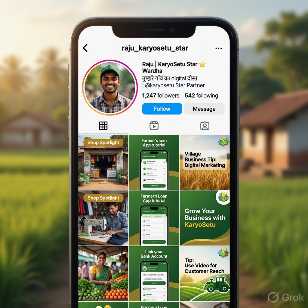 Instagram profile mockup